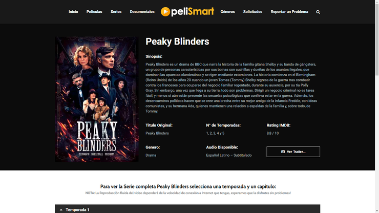 Dónde puedes ver y descargar los episodios de Peaky Blinders