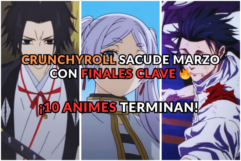 Crunchyroll cierra marzo con múltiples finales de anime